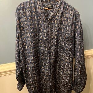 Bogari silk men’s button down small vintage‎ Y2K
